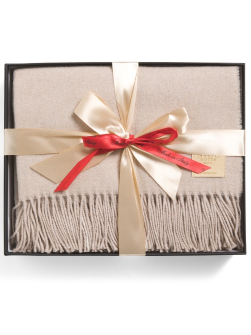 Made In Italy Wool And Cashmere Blend Throw